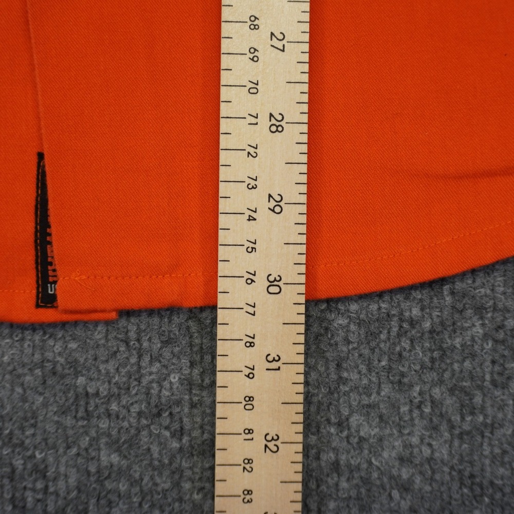 Iron Horse Saloon Biker Wear Shirt Men Large Orange Short Sleeve Button Mechanic - Picture 8 of 9
